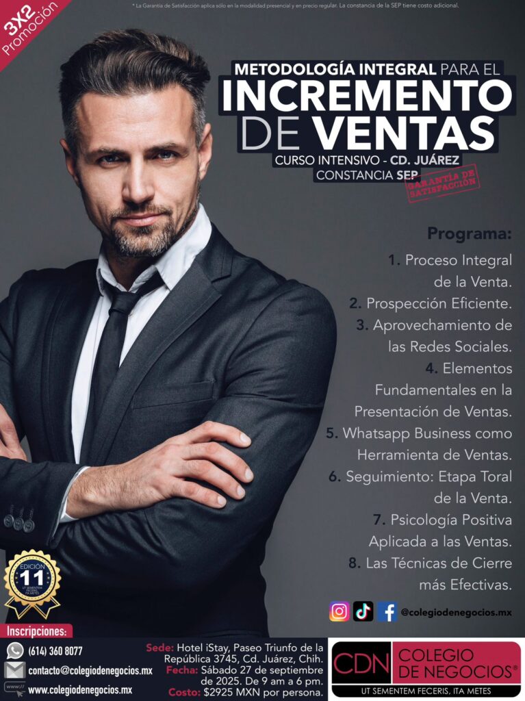 METODOLOGÍA INTEGRAL PARA EL INCREMENTO DE VENTAS JUÁREZ